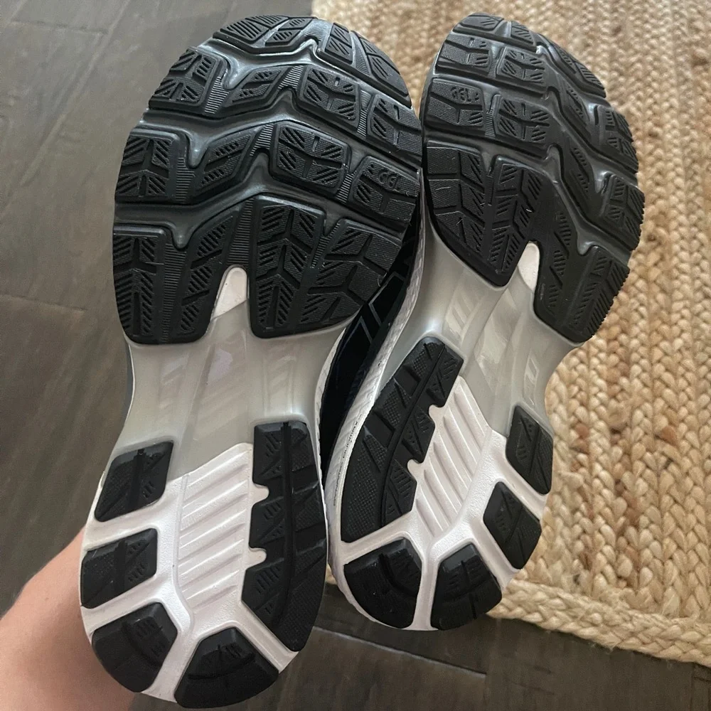 Asics Black and White Running Sneakers